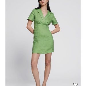 &otherstories Collared Linen Mini Dress